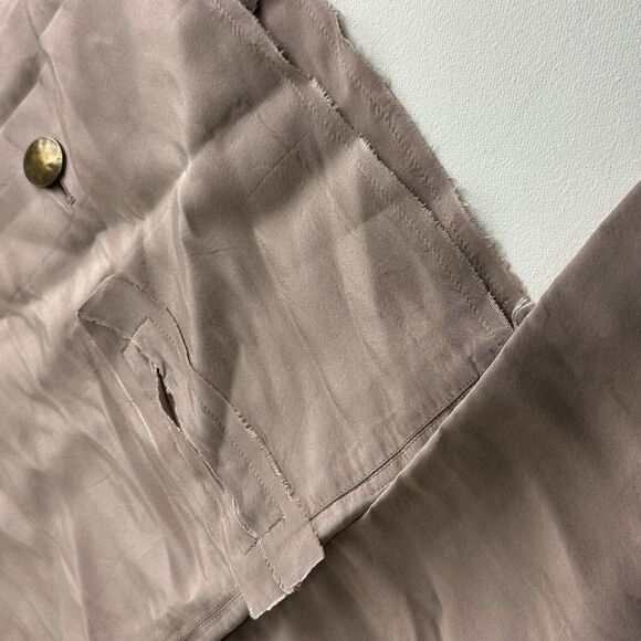 lanvin paris raw hem light pink 100% silk blazer coat size 36 - Picture 4 of 16